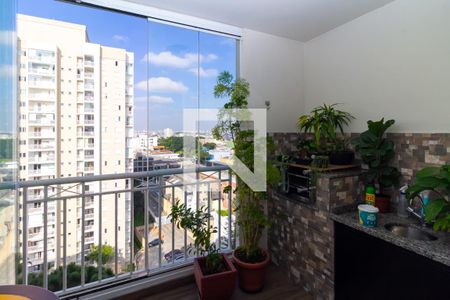 Varanda gourmet de apartamento para alugar com 3 quartos, 75m² em Vila Paulo Silas, São Paulo