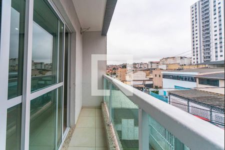 Varanda da Sala de apartamento para alugar com 3 quartos, 112m² em Vila Príncipe de Gales, Santo André