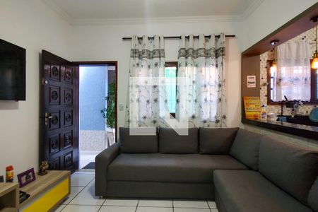 Sala de casa para alugar com 2 quartos, 88m² em Nova Mirim, Praia Grande