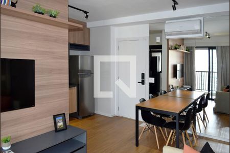 Sala de apartamento para alugar com 1 quarto, 50m² em Pinheiros, São Paulo
