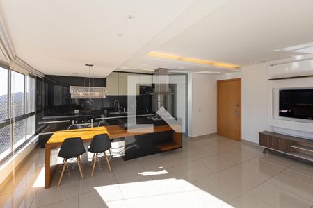 Sala de apartamento para alugar com 2 quartos, 69m² em Vila da Serra, Nova Lima