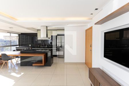 Sala de apartamento para alugar com 2 quartos, 69m² em Vila da Serra, Nova Lima