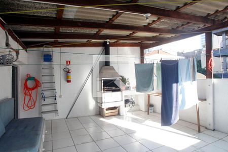 Área Comum - Terraço Coberto com Churrasqueira de apartamento à venda com 3 quartos, 77m² em Bom Fim, Porto Alegre
