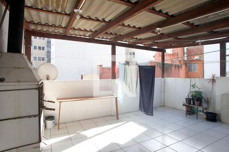 Área Comum - Terraço Coberto com Churrasqueira de apartamento à venda com 3 quartos, 77m² em Bom Fim, Porto Alegre