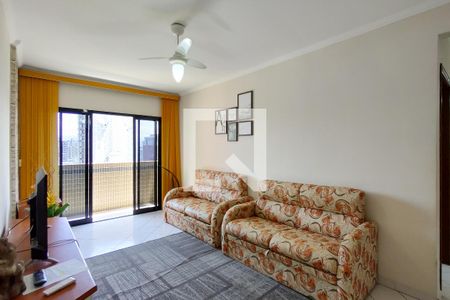Sala de apartamento para alugar com 1 quarto, 55m² em Canto do Forte, Praia Grande