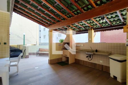 Área comum - Churrasqueira de apartamento para alugar com 1 quarto, 55m² em Canto do Forte, Praia Grande