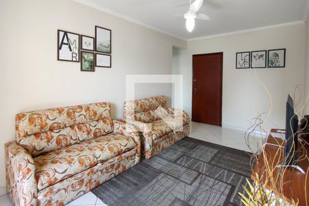Sala de apartamento para alugar com 1 quarto, 55m² em Canto do Forte, Praia Grande