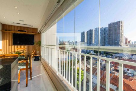Varanda Gourmet de apartamento à venda com 3 quartos, 132m² em Tatuapé, São Paulo