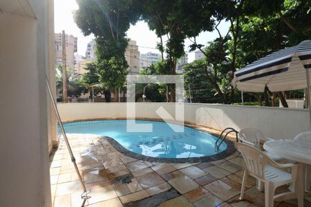 Área comum - Piscina de apartamento para alugar com 4 quartos, 130m² em Balneario Guarujá, Guarujá