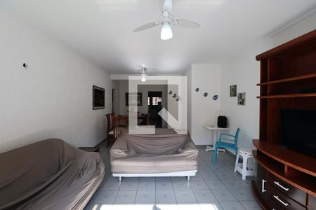 Sala de apartamento para alugar com 4 quartos, 130m² em Balneario Guarujá, Guarujá