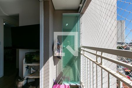 Varanda da Sala de apartamento à venda com 2 quartos, 47m² em Vila Carmosina, São Paulo