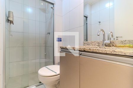 Banheiro de kitnet/studio para alugar com 1 quarto, 27m² em Centro Histórico de São Paulo, São Paulo