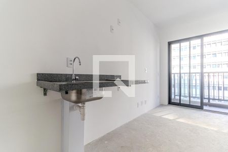 Cozinha de kitnet/studio à venda com 1 quarto, 23m² em Vila Buarque, São Paulo