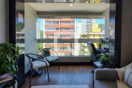 Varanda - Sala de apartamento para alugar com 2 quartos, 65m² em Canto do Forte, Praia Grande