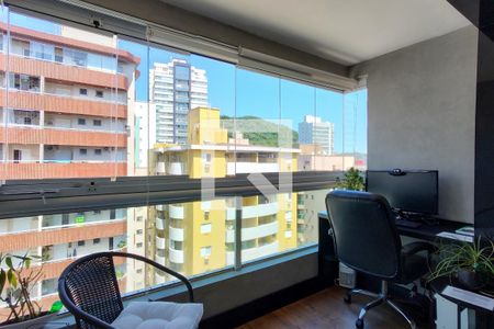 Varanda - Sala de apartamento para alugar com 2 quartos, 65m² em Canto do Forte, Praia Grande