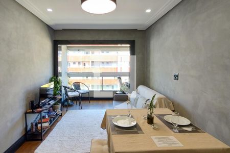 Sala de apartamento para alugar com 2 quartos, 65m² em Canto do Forte, Praia Grande