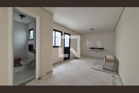 Sala de apartamento à venda com 2 quartos, 45m² em Vila Gilda, Santo André