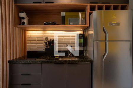 Cozinha de kitnet/studio à venda com 1 quarto, 20m² em Bela Vista, São Paulo
