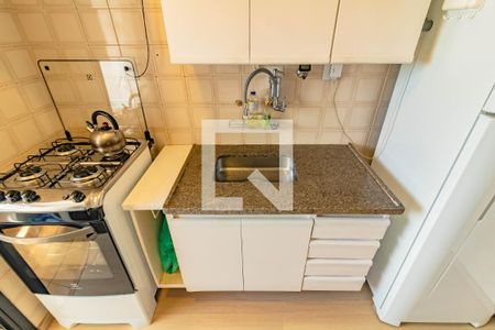 Cozinha de apartamento à venda com 1 quarto, 45m² em Jardim Oriental, São Paulo