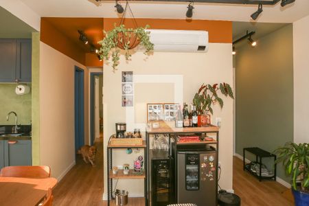 Sala e Cozinha de apartamento para alugar com 2 quartos, 75m² em Jardim Vera Cruz, São Paulo