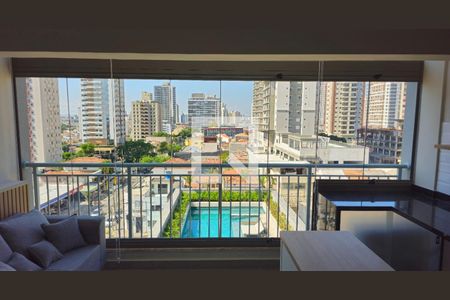 Vista sala de kitnet/studio para alugar com 1 quarto, 32m² em Ipiranga, São Paulo