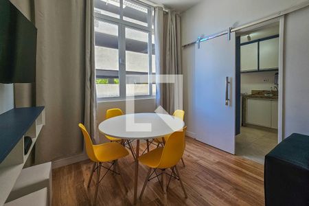 Sala de apartamento para alugar com 1 quarto, 57m² em Centro, Guarujá