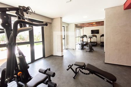 Área comum - Academia de apartamento para alugar com 1 quarto, 28m² em Vila Olímpia, São Paulo