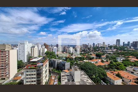 Vista da Varanda de kitnet/studio à venda com 1 quarto, 26m² em Cerqueira César, São Paulo