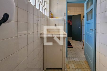Área de serviço  de apartamento para alugar com 1 quarto, 60m² em Barra Funda, Guarujá