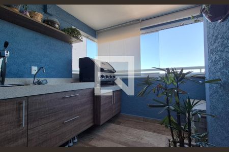 Varanda de apartamento à venda com 2 quartos, 60m² em Vila Valparaíso, Santo André