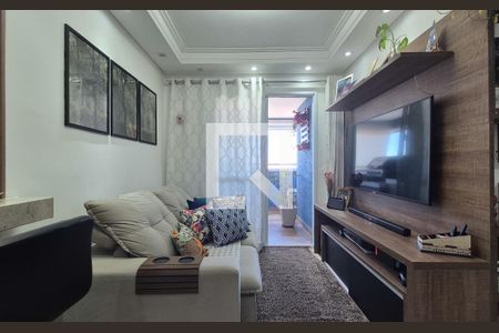 Sala de apartamento à venda com 2 quartos, 60m² em Vila Valparaíso, Santo André