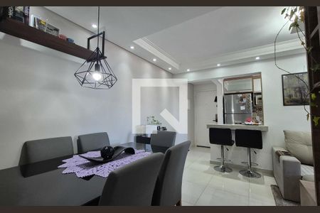 Sala de apartamento à venda com 2 quartos, 60m² em Vila Valparaíso, Santo André
