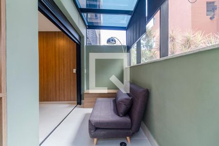 Varanda de kitnet/studio à venda com 1 quarto, 27m² em Cerqueira César, São Paulo