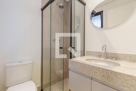 Banheiro de kitnet/studio à venda com 1 quarto, 27m² em Cerqueira César, São Paulo