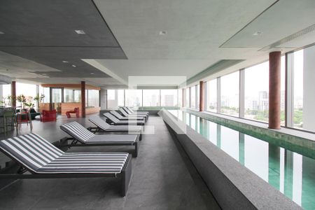 Área comum - Piscina de kitnet/studio à venda com 1 quarto, 27m² em Indianópolis, São Paulo