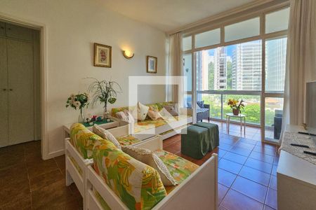 Sala de apartamento para alugar com 3 quartos, 123m² em Centro, Guarujá