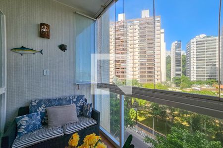 Varanda de apartamento para alugar com 3 quartos, 123m² em Centro, Guarujá