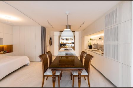 Sala de apartamento à venda com 1 quarto, 48m² em Indianópolis, São Paulo