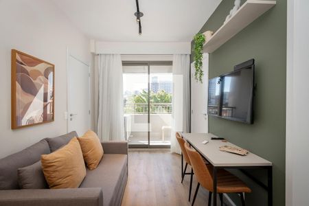 Sala de apartamento à venda com 2 quartos, 43m² em Campo Belo, São Paulo