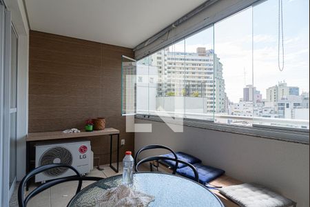 Varanda do Studio de kitnet/studio para alugar com 1 quarto, 39m² em Bela Vista, São Paulo