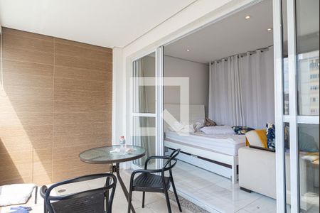 Varanda do Studio de kitnet/studio para alugar com 1 quarto, 39m² em Bela Vista, São Paulo