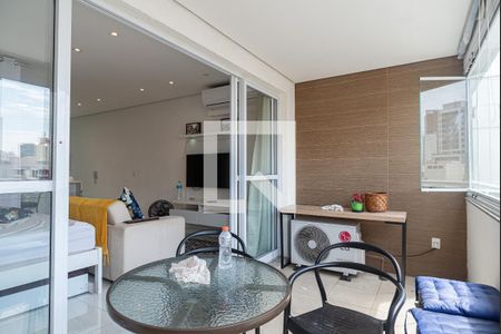 Varanda do Studio de kitnet/studio para alugar com 1 quarto, 39m² em Bela Vista, São Paulo