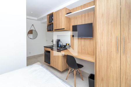Sala/Quarto/Cozinha de apartamento para alugar com 1 quarto, 21m² em Lapa, São Paulo