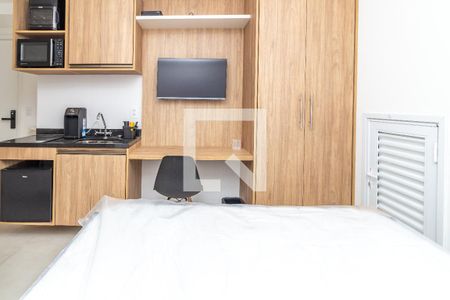 Sala/Quarto/Cozinha de apartamento para alugar com 1 quarto, 21m² em Lapa, São Paulo