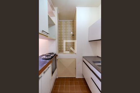 Cozinha de kitnet/studio à venda com 1 quarto, 40m² em Menino Deus, Porto Alegre