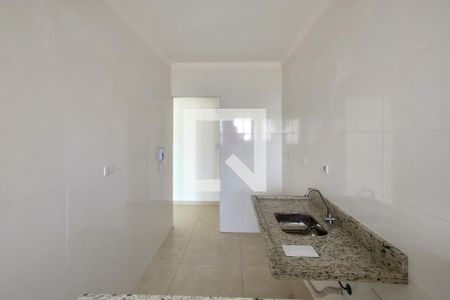 Cozinha de apartamento para alugar com 1 quarto, 59m² em Canto do Forte, Praia Grande