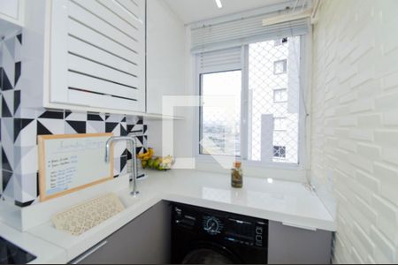 Cozinha de apartamento para alugar com 2 quartos, 37m² em Vila das Bandeiras, Guarulhos