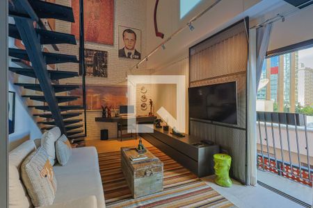 Sala de apartamento à venda com 1 quarto, 68m² em Savassi, Belo Horizonte