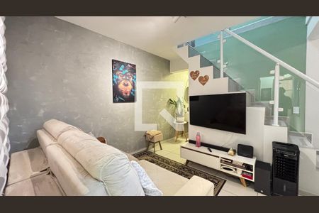 Sala de apartamento à venda com 2 quartos, 86m² em Vila Helena, Santo André