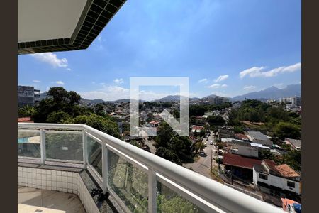 Varanda - Sala de apartamento à venda com 3 quartos, 80m² em Taquara, Rio de Janeiro